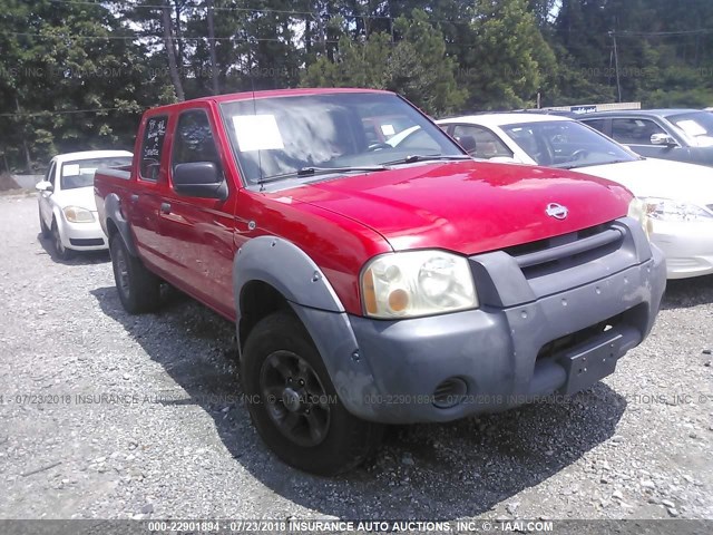 1N6ED27T51C359735 - 2001 NISSAN FRONTIER CREW CAB XE/CREW CAB SE RED photo 1