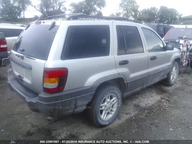 1J4GW48SX4C326087 - 2004 JEEP GRAND CHEROKEE LAREDO/COLUMBIA/FREEDOM 银色 照片 4