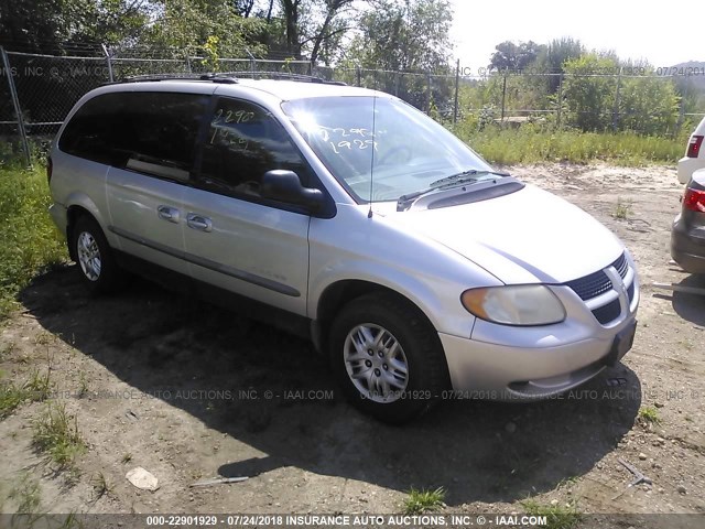 2B4GP44G31R166610 - 2001 DODGE GRAND CARAVAN SPORT SILVER photo 1