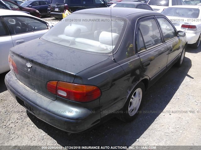 1Y1SK5289XZ438276 - 1999 CHEVROLET GEO PRIZM LSI GREEN photo 4