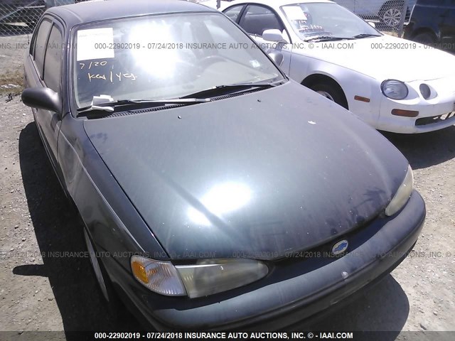 1Y1SK5289XZ438276 - 1999 CHEVROLET GEO PRIZM LSI GREEN photo 6