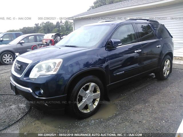 1GKER33717J101921 - 2007 GMC ACADIA SLT-2 Dark Blue photo 2