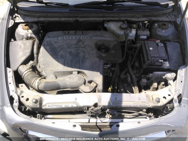 1G1ZG57B39F182402 - 2009 CHEVROLET MALIBU LS ნაცრისფერი ფოტო 10