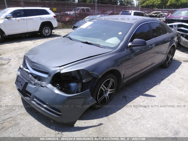 1G1ZG57B39F182402 - 2009 CHEVROLET MALIBU LS ნაცრისფერი ფოტო 2