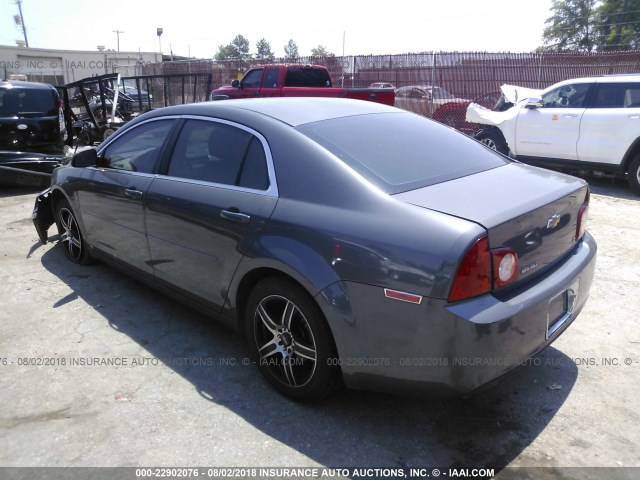 1G1ZG57B39F182402 - 2009 CHEVROLET MALIBU LS ნაცრისფერი ფოტო 3