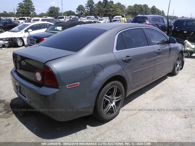 1G1ZG57B39F182402 - 2009 CHEVROLET MALIBU LS ნაცრისფერი ფოტო 4