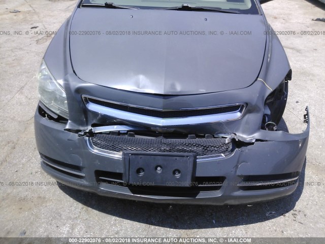 1G1ZG57B39F182402 - 2009 CHEVROLET MALIBU LS ნაცრისფერი ფოტო 6