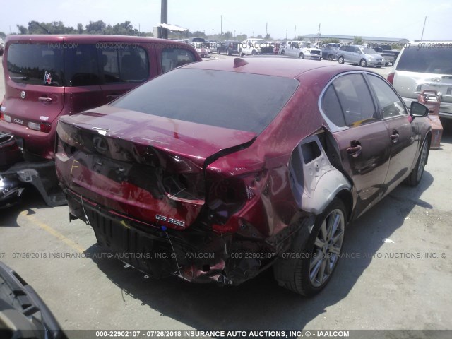 JTHBE1BL3FA009591 - 2015 LEXUS GS 350 RED photo 4