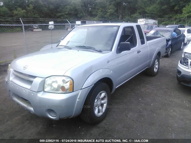 1N6DD26S02C309752 - 2002 NISSAN FRONTIER KING CAB XE SILVER photo 2