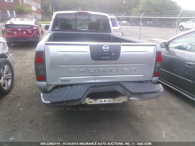 1N6DD26S02C309752 - 2002 NISSAN FRONTIER KING CAB XE SILVER photo 6