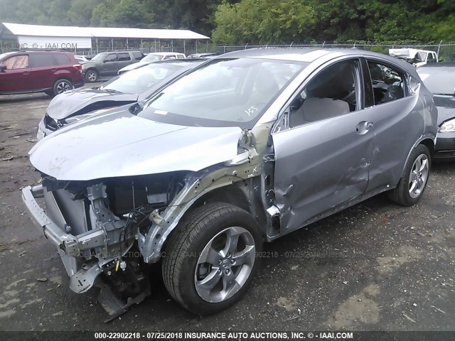 3CZRU5H35HM701885 - 2017 HONDA HR-V LX SILVER photo 2