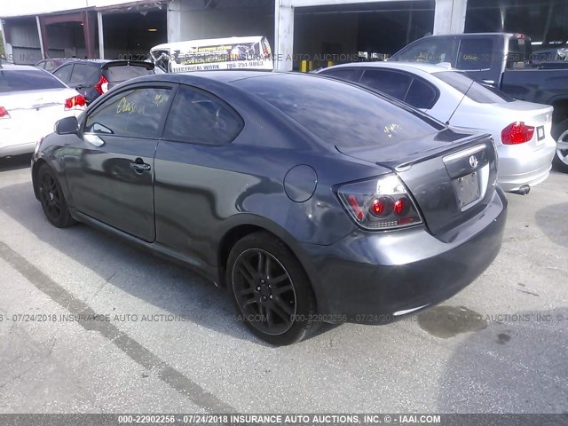 JTKDE177770144353 - 2007 TOYOTA SCION TC 灰色 照片 3