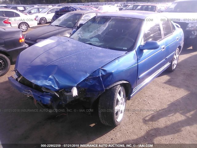 3N1AB51D56L593432 - 2006 NISSAN SENTRA SE-R SPEC V BLUE photo 2