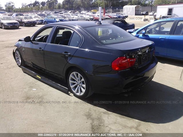 WBAPH5C51BA448303 - 2011 BMW 328 I SULEV BLACK photo 3