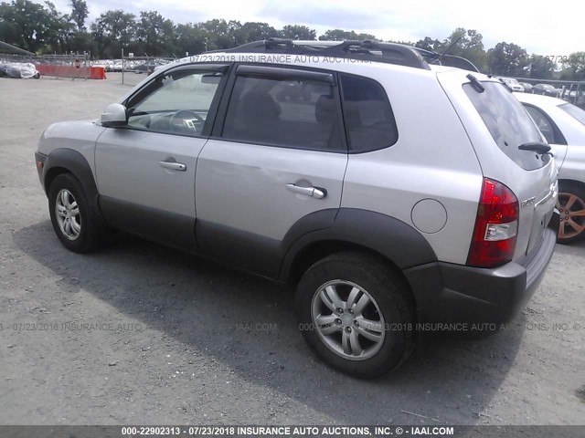 KM8JN72D06U314498 - 2006 HYUNDAI TUCSON GLS/LIMITED SILVER photo 3