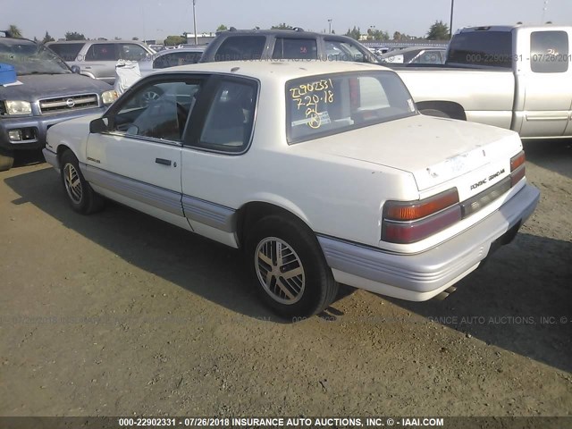 1G2NE14D4LC364004 - 1990 PONTIAC GRAND AM LE WHITE photo 3