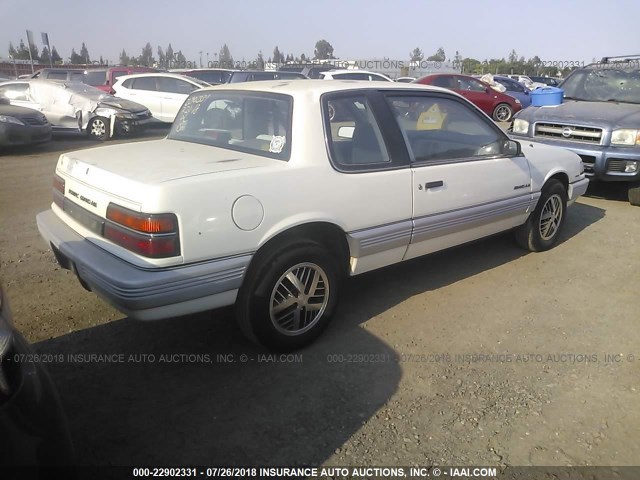 1G2NE14D4LC364004 - 1990 PONTIAC GRAND AM LE WHITE photo 4