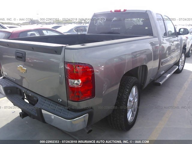 1GCRCSE02DZ133296 - 2013 CHEVROLET SILVERADO C1500 LT GRAY photo 4