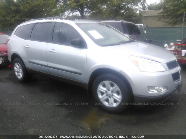 1GNKVEED1BJ181259 - 2011 CHEVROLET TRAVERSE LS SILVER photo 1