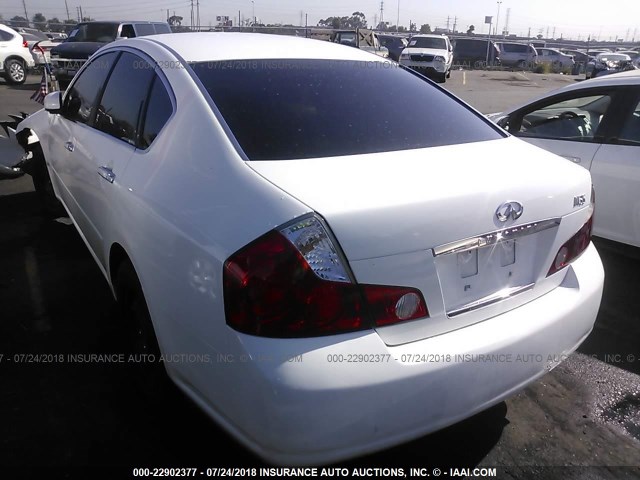 JNKAY01E46M108001 - 2006 INFINITI M35 SPORT WHITE photo 3