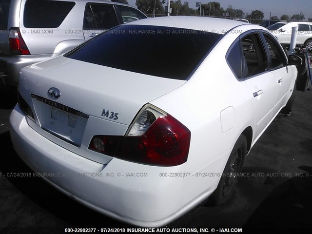 JNKAY01E46M108001 - 2006 INFINITI M35 SPORT WHITE photo 4