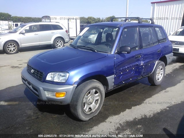 JT3GP10VXY0047189 - 2000 TOYOTA RAV4 BLUE photo 2