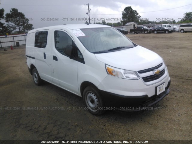 3N63M0ZN8FK725411 - 2015 CHEVROLET CITY EXPRESS LT WHITE photo 1