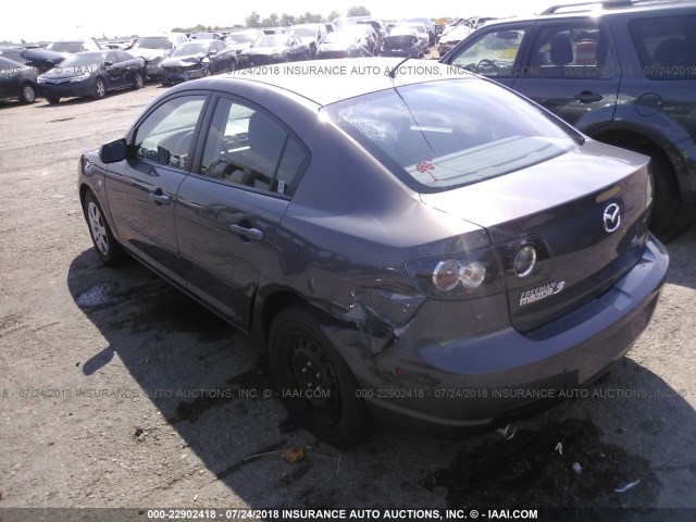 JM1BK32F791214951 - 2009 MAZDA 3 I GRAY photo 3