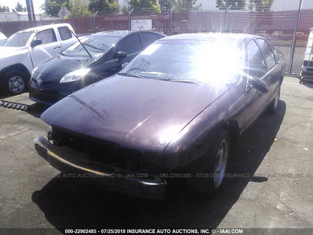1G1BL52P9TR147501 - 1996 CHEVROLET CAPRICE / IMPALA CLASSIC/SS BURGUNDY photo 2