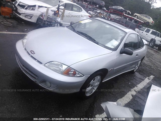 1G1JF12T2Y7446131 - 2000 CHEVROLET CAVALIER Z24 SILVER photo 2