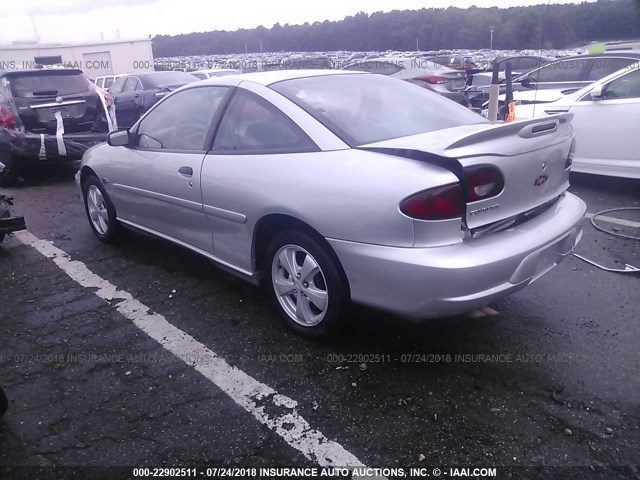 1G1JF12T2Y7446131 - 2000 CHEVROLET CAVALIER Z24 SILVER photo 3