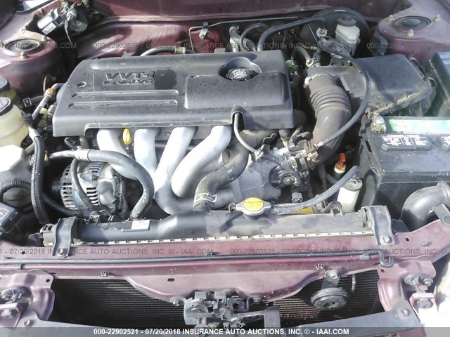 1Y1SK52881Z413621 - 2001 CHEVROLET GEO PRIZM LSI RED photo 10