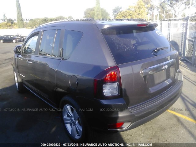 1C4NJCEA6GD609084 - 2016 JEEP COMPASS LATITUDE 灰色 照片 3