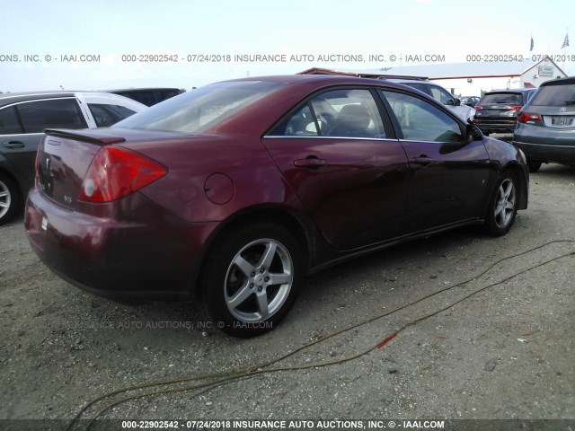 1G2ZG57N484141292 - 2008 PONTIAC G6 SE RED photo 4