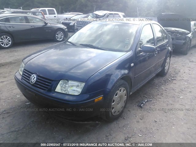 3VWRS29MX1M078588 - 2001 VOLKSWAGEN JETTA GL BLUE photo 2