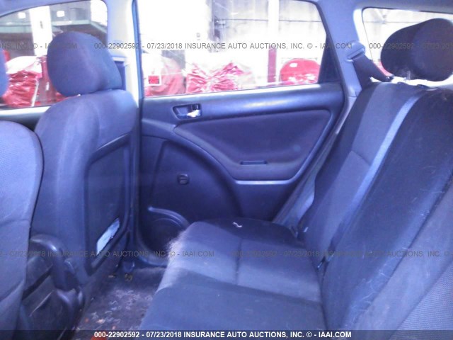 2T1KR38EX4C270557 - 2004 TOYOTA COROLLA MATRIX XR BLACK photo 8