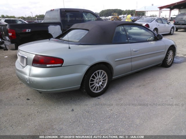 1C3EL55R85N567119 - 2005 CHRYSLER SEBRING TOURING Light Blue photo 4