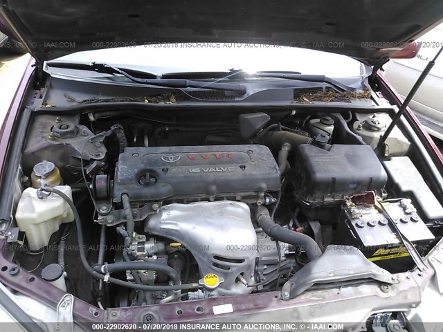 4T1BE32K94U327730 - 2004 TOYOTA CAMRY LE/XLE/SE 栗色 照片 10