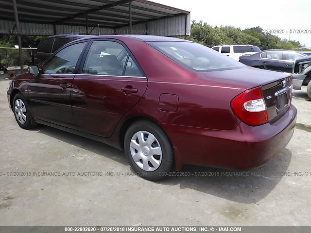 4T1BE32K94U327730 - 2004 TOYOTA CAMRY LE/XLE/SE 栗色 照片 3