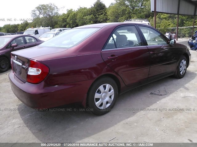 4T1BE32K94U327730 - 2004 TOYOTA CAMRY LE/XLE/SE 栗色 照片 4