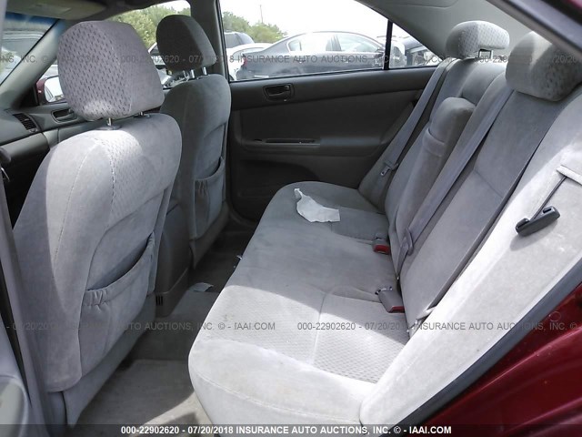 4T1BE32K94U327730 - 2004 TOYOTA CAMRY LE/XLE/SE 栗色 照片 8