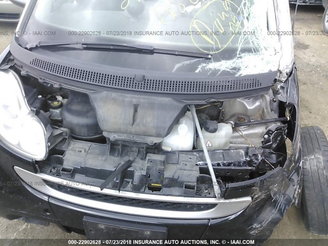 WMEEJ31X09K208494 - 2009 SMART FORTWO PURE/PASSION BLACK photo 10