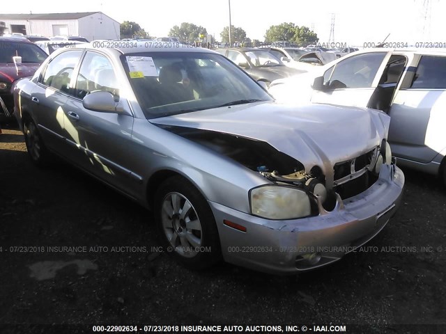 KNAGD128455377546 - 2005 KIA OPTIMA LX/EX SILVER photo 1