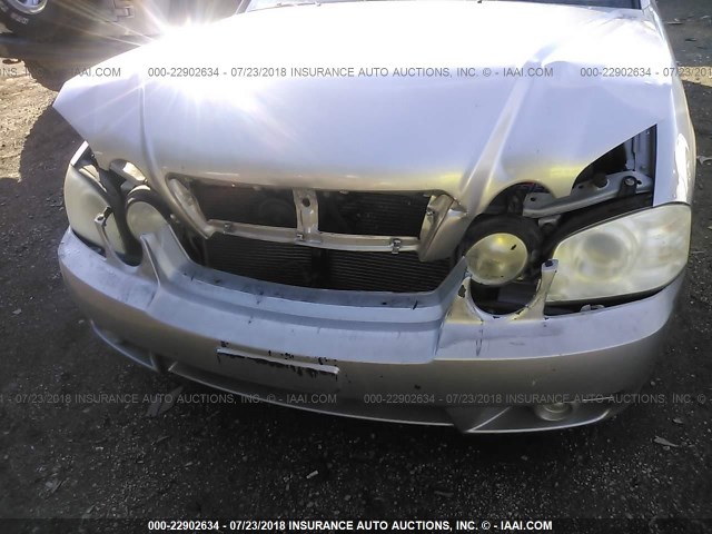 KNAGD128455377546 - 2005 KIA OPTIMA LX/EX SILVER photo 6