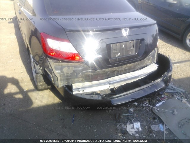 2HGFG12998H571051 - 2008 HONDA CIVIC EXL 黑色 照片 6