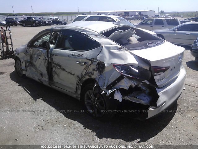 5NPD84LF8HH178285 - 2017 HYUNDAI ELANTRA SE/VALUE/LIMITED TAN photo 3