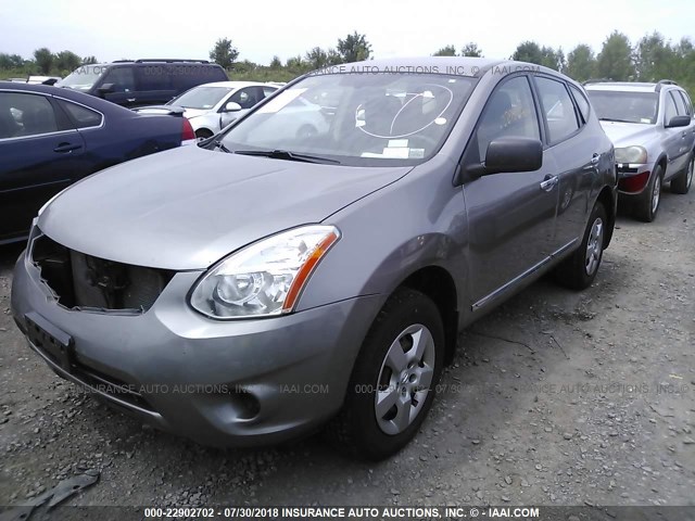 JN8AS5MV2BW683695 - 2011 NISSAN ROGUE S/SV/KROM SILVER photo 2