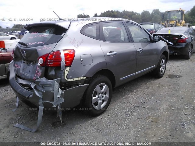 JN8AS5MV2BW683695 - 2011 NISSAN ROGUE S/SV/KROM SILVER photo 4