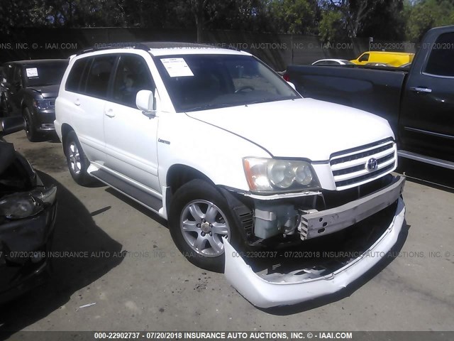 JTEGF21AX20067512 - 2002 TOYOTA HIGHLANDER LIMITED WHITE photo 1