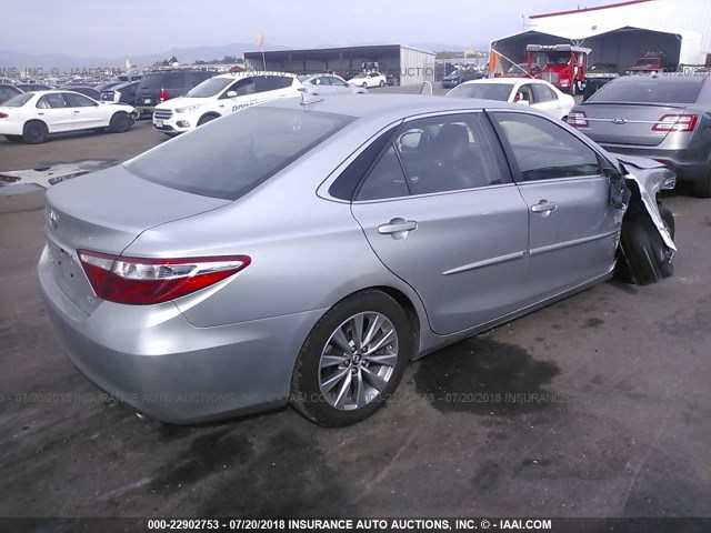 4T1BK1FK7GU568990 - 2016 TOYOTA CAMRY XSE/XLE SILVER photo 4